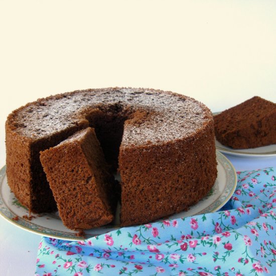 Chocolate chiffon cake