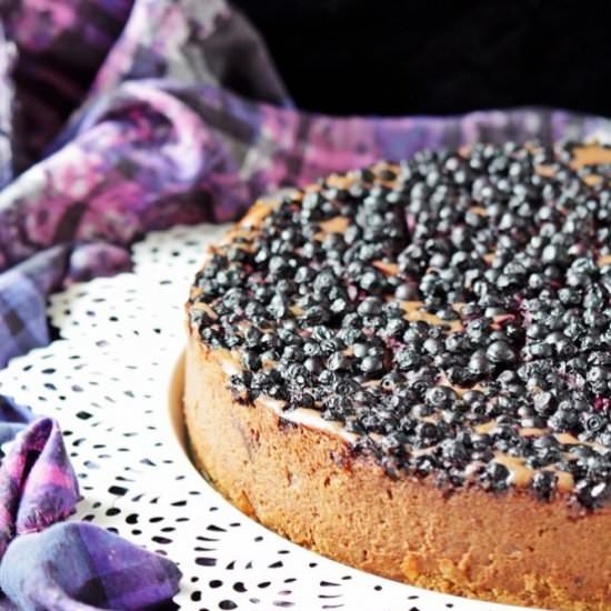 chocolate blueberry cheesecake