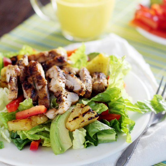 Grilled Chicken Salad with Mango