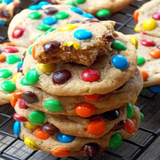 The BEST M&M Cookies