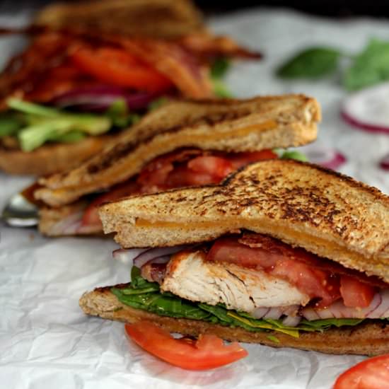 Grilled Cheese BBQ Chicken BLT