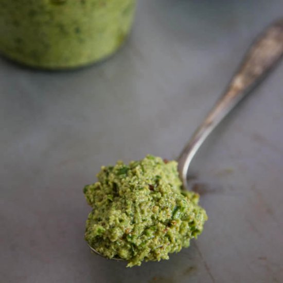 Garlic Scape Pesto