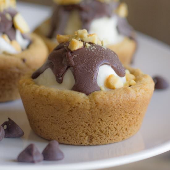 Ice Cream Sundae Cookie Cups