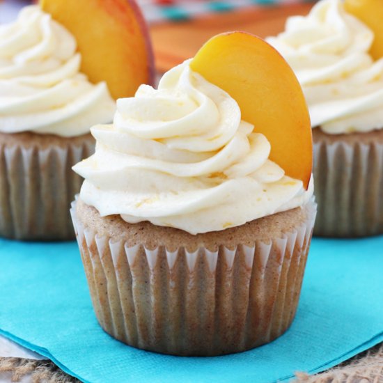 Peach Pie Cupcakes