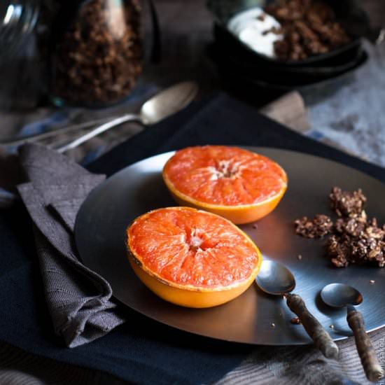 Grilled Pink Grapefruit