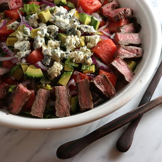 Steak, Tomato & Watermelon Salad