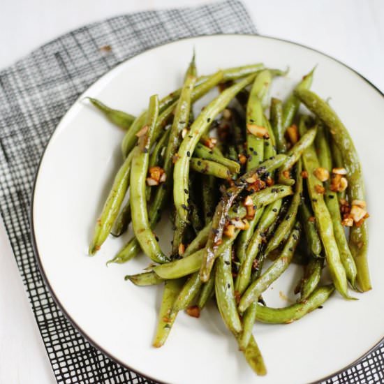 Garlic and Miso Green Beans