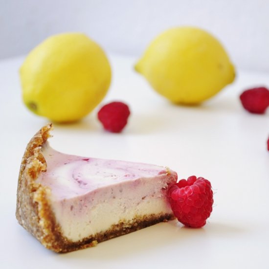 No Bake Raspberry Lemon Pie