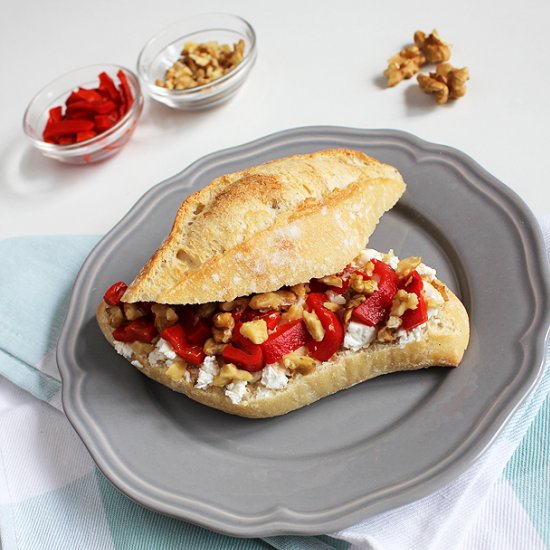 Goat Cheese Bread with Peppers