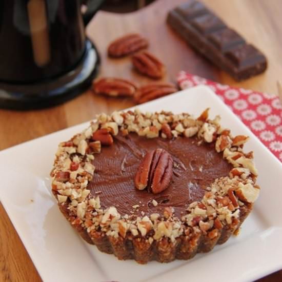 Date, Pecan Tartlets with Chocolate