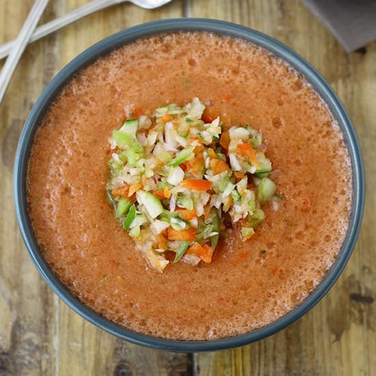 Easy Blender Gazpacho