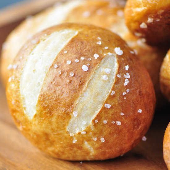 Soft Pretzel Rolls