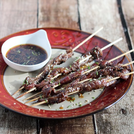 Teriyaki Beef Skewers