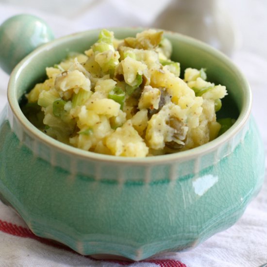 Simple Mayo Free Potato Salad