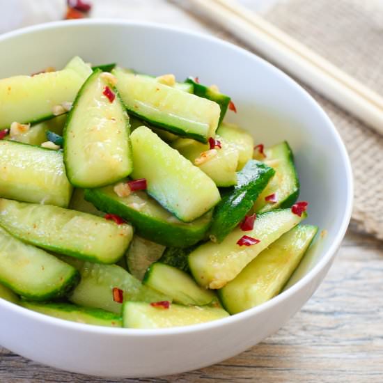 Sriracha Cucumber Salad