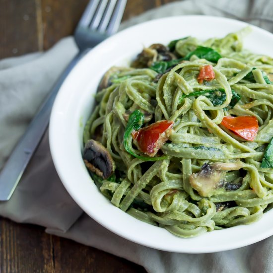 Avocado Alfredo Pasta