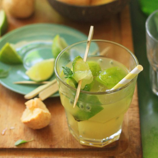 Caipirinha with Passion Fruit