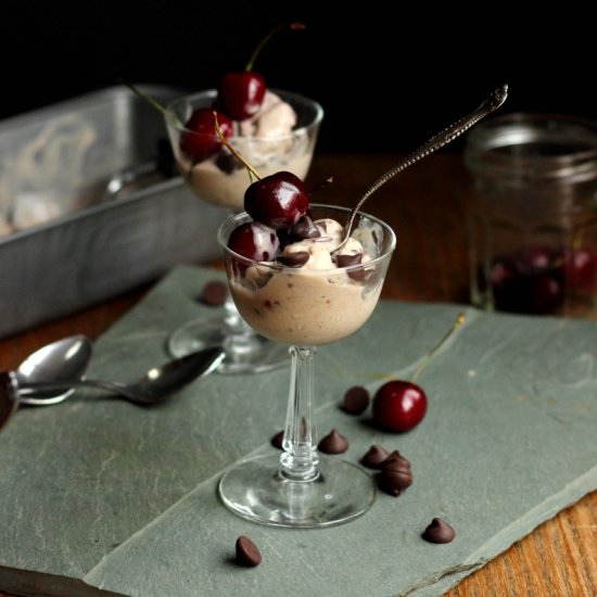 Vegan Cherry Garcia Ice Cream