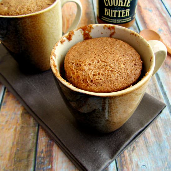 Cinnamon Cookie Butter Mug Cake