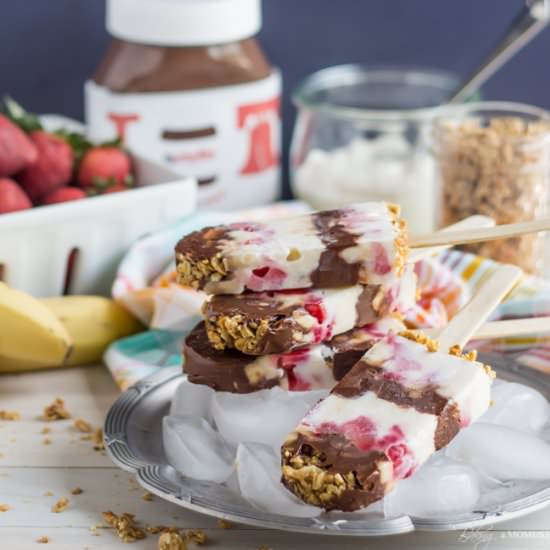 Yogurt Parfait Breakfast Popsicles