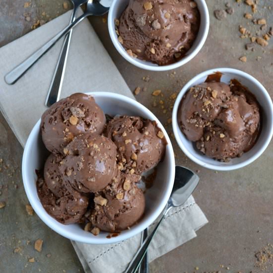 Chocolate Heath Bar Ice Cream