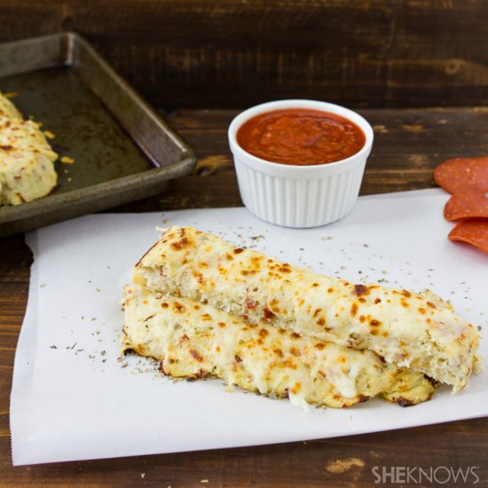 Pizza Cauliflower Breadsticks