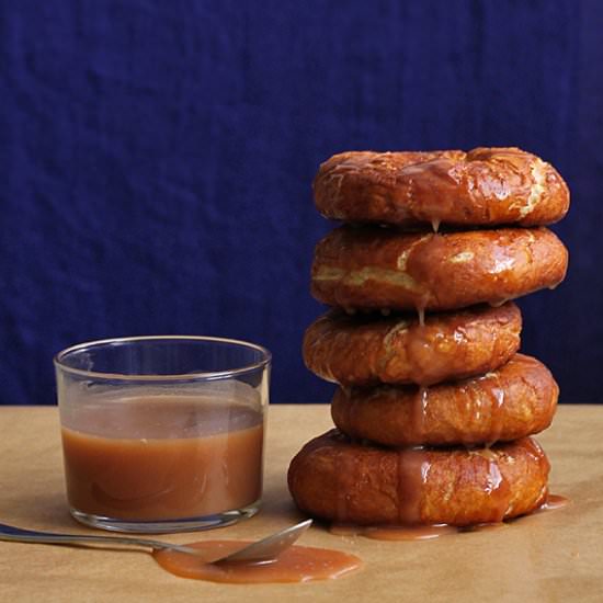 Caramel Pretzel Donuts