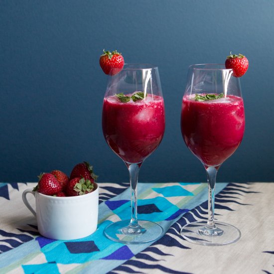 Strawberry Hibiscus Agua Fresca