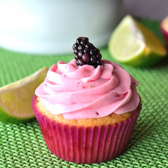 Blackberry Lime Cupcakes