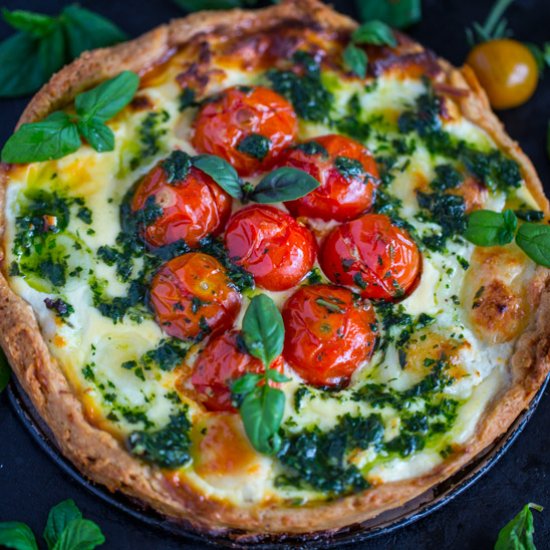 Goat Cheese and Cherry Tomato Tart