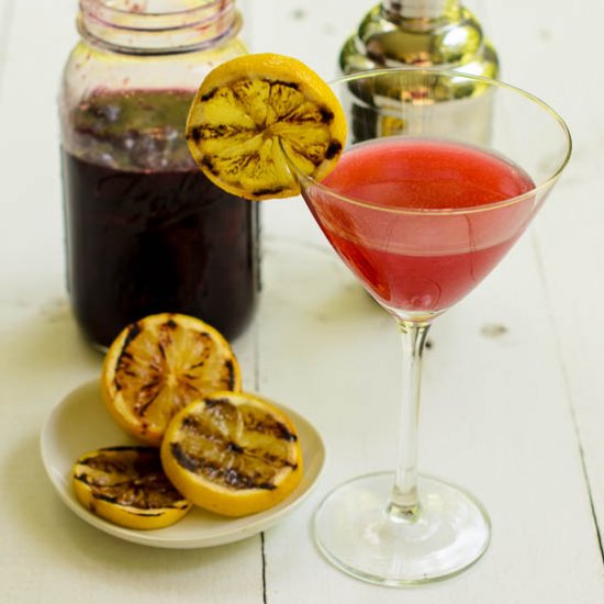 Grilled Lemon Cherry Martini