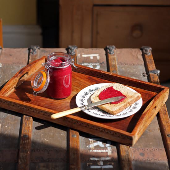 Beet and Raspberry Chia Jam