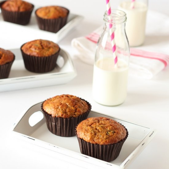 Skinny Zucchini Muffins