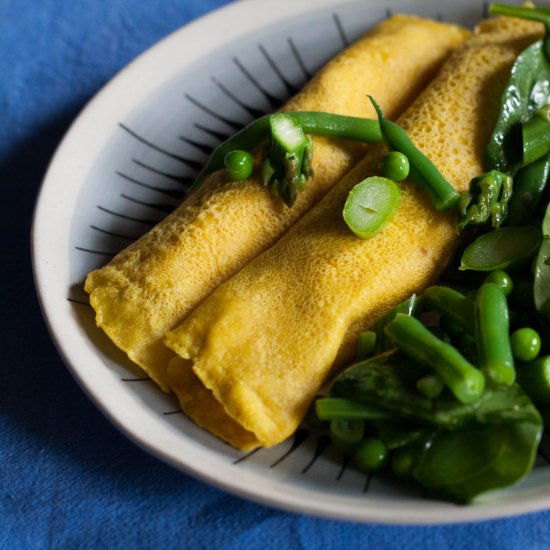 Leftover Crab Dip Crêpes