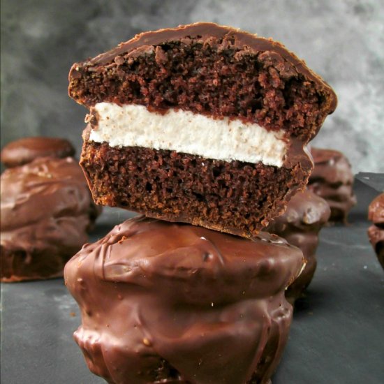 Chocolate Covered Marshmallow Cakes