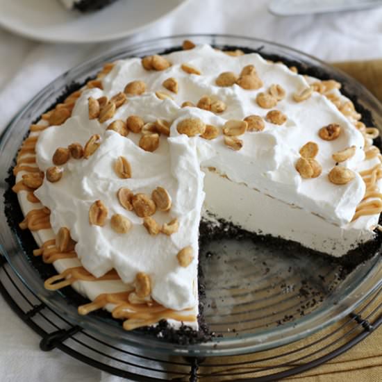 Salted Caramel PB Cream Pie