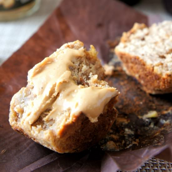 Cashew Butter and Honey Muffins