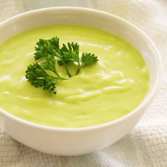 Chilled Cucumber-Avocado Soup