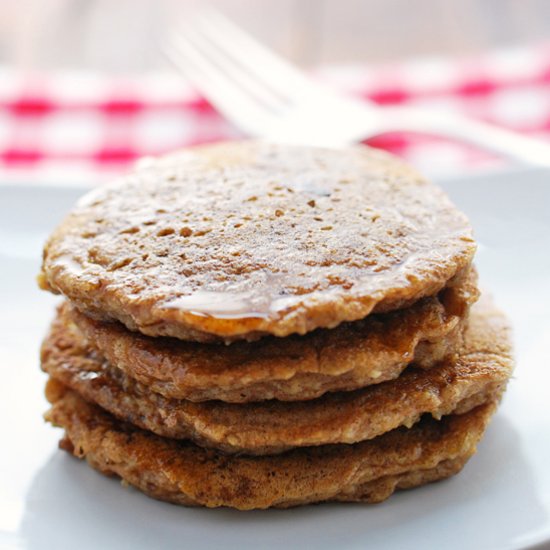 Leftover Oatmeal Pancakes