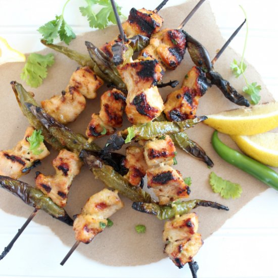 Jalapeño Honey Chicken Skewers