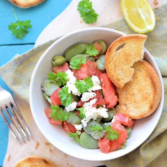 Salad with Beans, Tomatoes and Feta