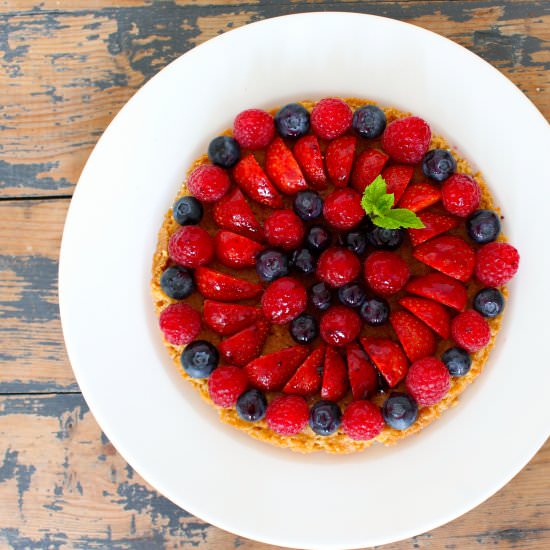 Berry Tart with Almond Crust (GF)