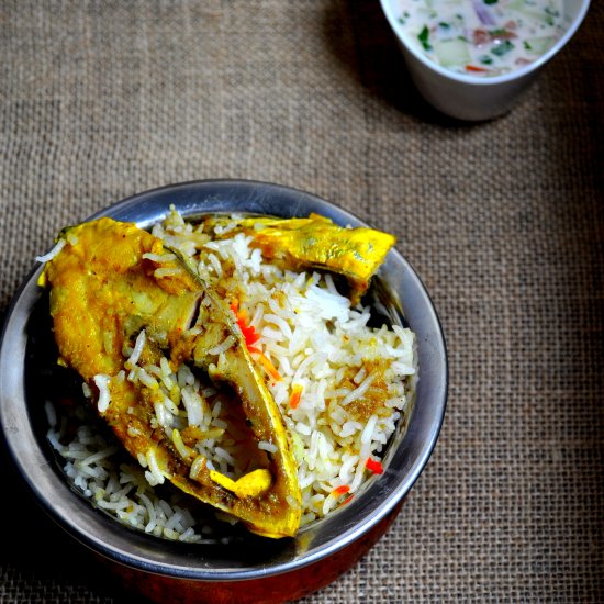 Hilsa Biryani or Ilish Biryani