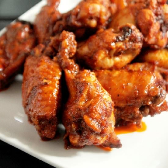 baked spicy hot wings