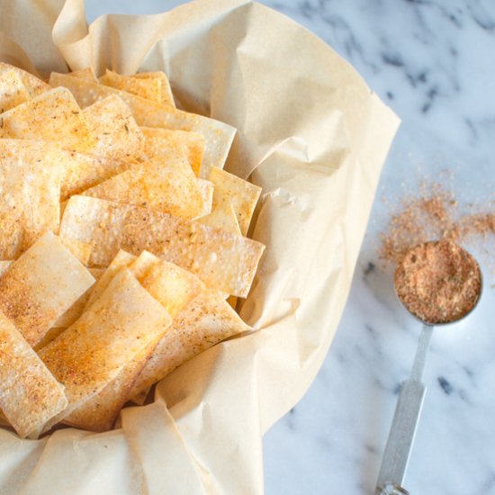 Baked Cajun Chips