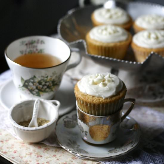 Honey Chamomile Cupcakes