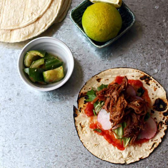 Korean Tacos with Radish Salad