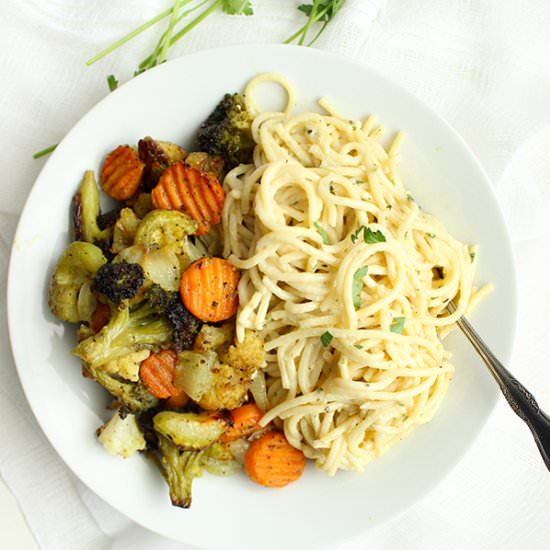 Roasted Veggie Alfredo