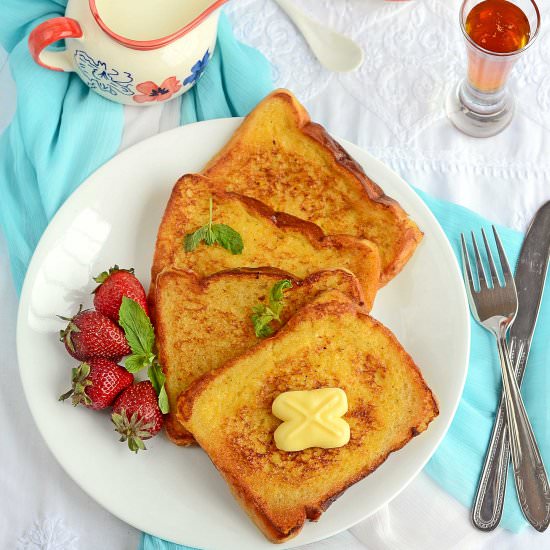 Skinny Baked Citrus French Toasts