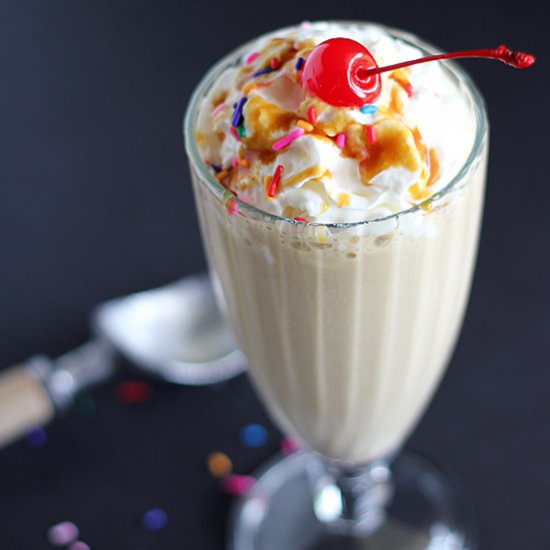 Banana Caramel Iced Coffee Shake